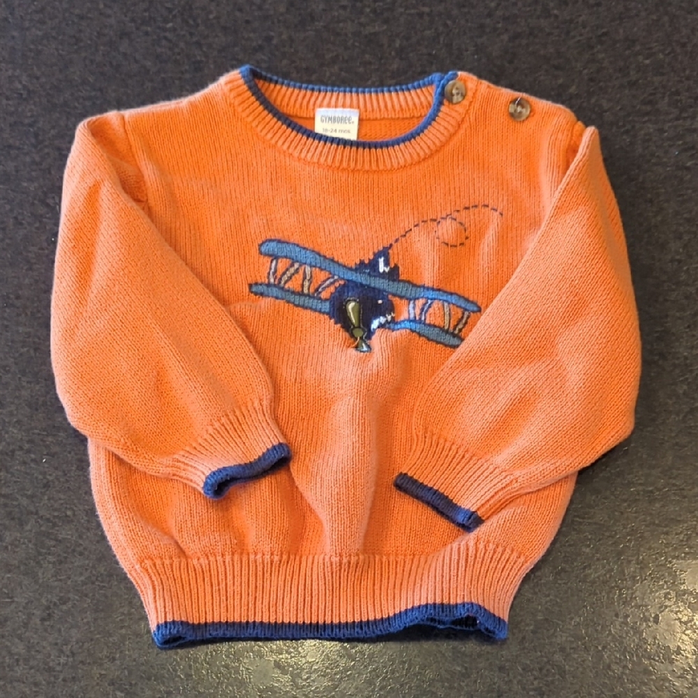 Gymboree Orange Knit Sweater